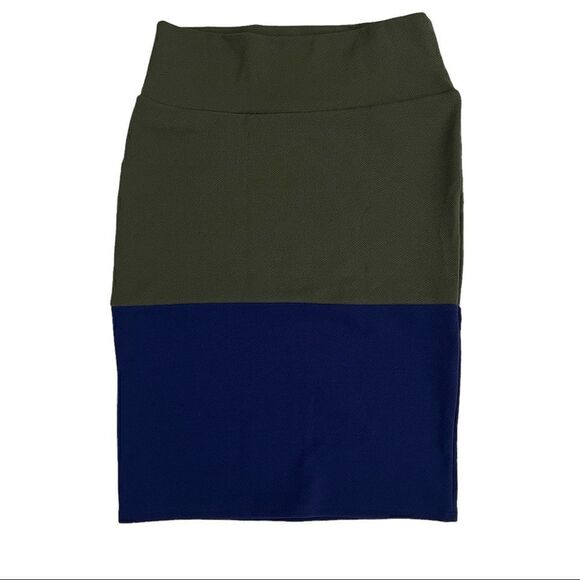 Lularoe Cassie Pencil Skirt Colorblock - Size Small - Picture 1 of 4